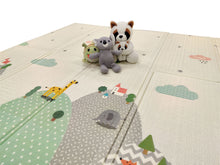 Load image into Gallery viewer, Fun N Well Foldable XPE Baby Play Mat | King Size 197x178x1cm (Animal Park / Lucky Star)
