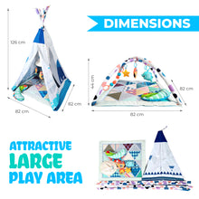 Load image into Gallery viewer, Fun N Well My Journey Baby Play Gym | Transform from Baby Gym to Teepee
